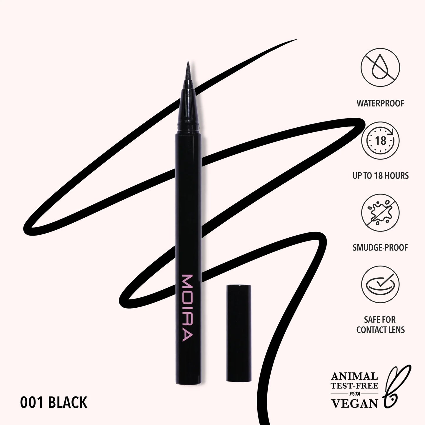 PLL001 Precision Liquid Liner (001, Black) 3pc Bundle