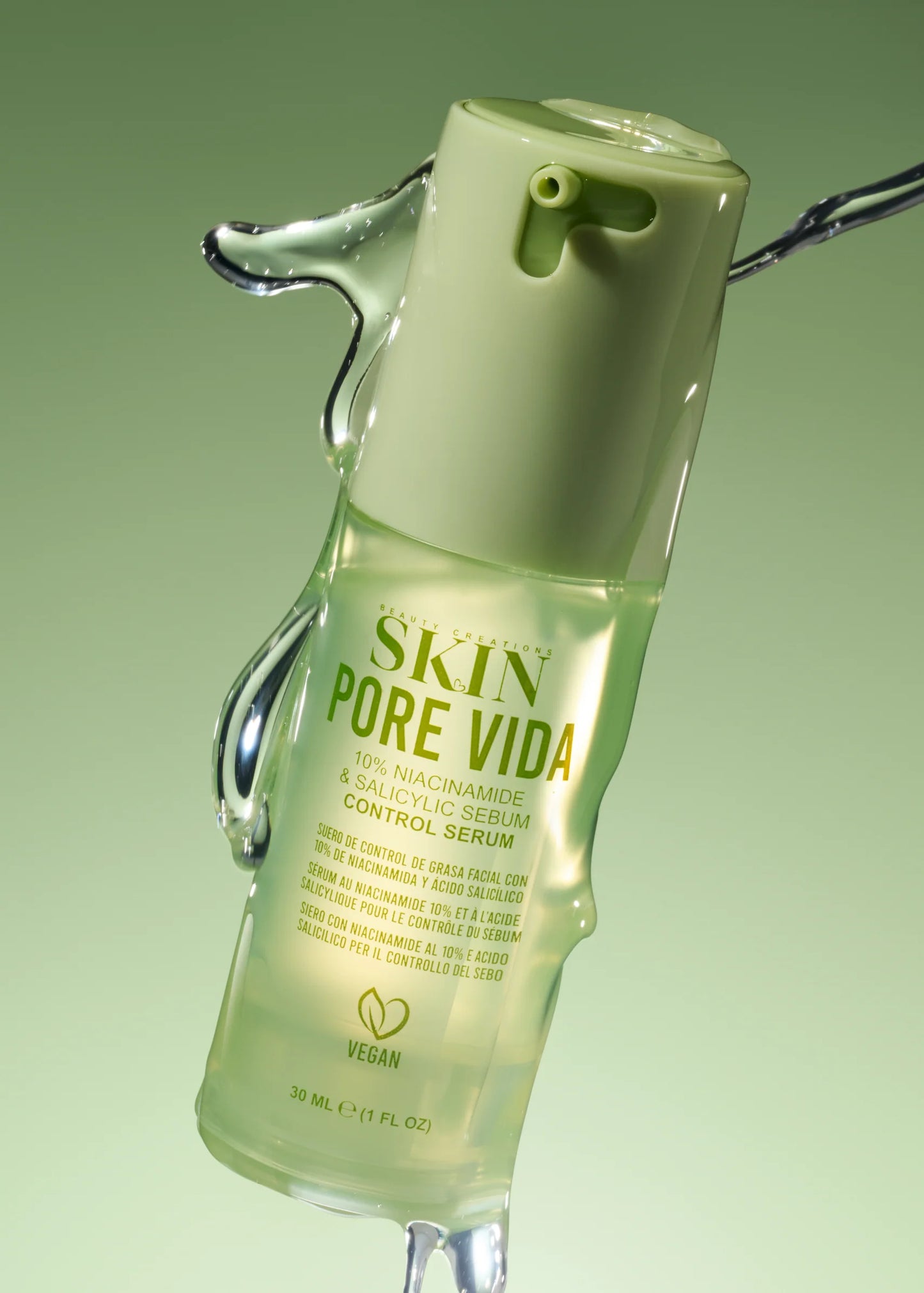 SK-PVCS Beauty Creations Pore Vida 10% Niacinamide & 1.9% Sylicylic Acid Oil Control Serum 30ML (1PCS)