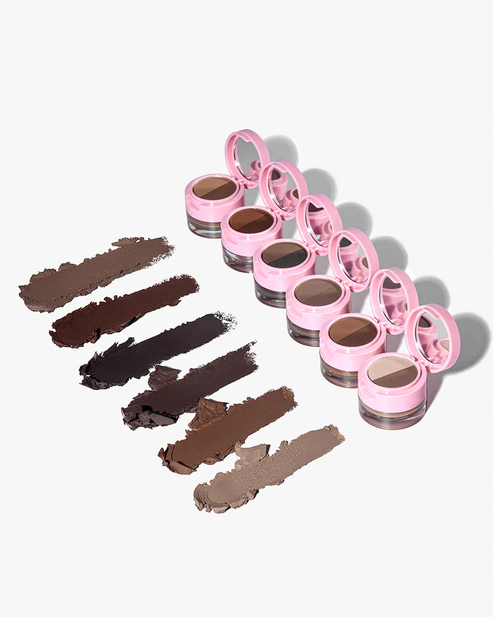 DUET-POD4 Beauty Creations Duet Brow Powder + Pomade ( Medium Brown - Dark Warm Gold) 3PCS SET