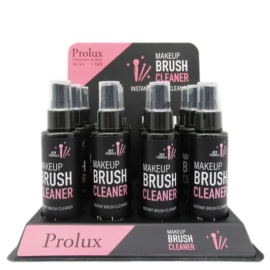 K812 Prolux Cosmetics Brush Cleaner Spray Display