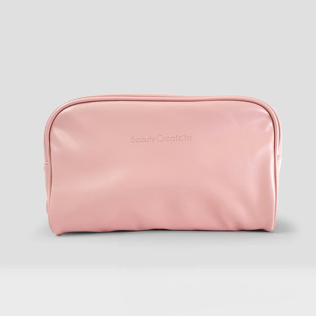 CBDZ-PB Beauty Creations Pink Cosmetic Glam Pouch