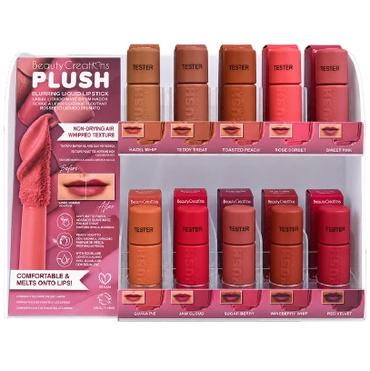 PLBLP-PTD PRE-SALE Beauty Creations Plush Blurring Liquid lipstick Acrylic Display
