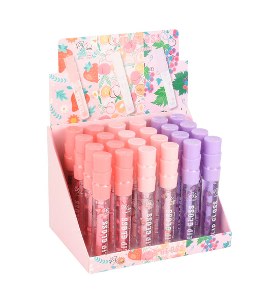 S484 Prolux Cosmetics Fruit Scented Lipgloss Display