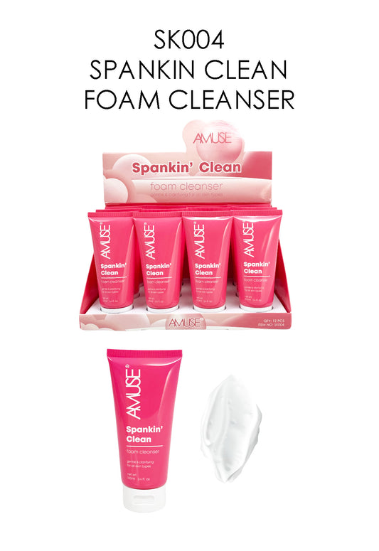 SK004 Amuse Spankin Clean Foam Cleanser Display