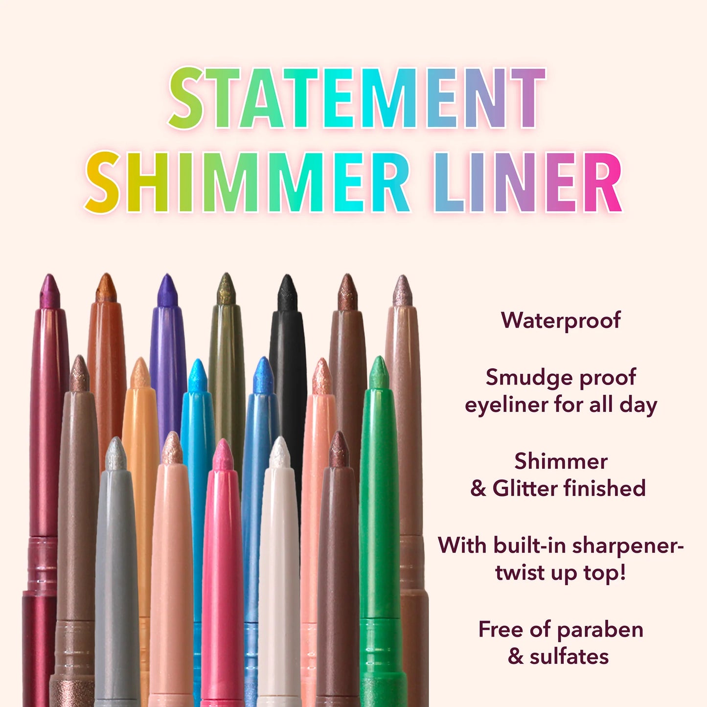 Statement Shimmer Liner (SSL 016 Rose Gold) 3pc Bundle