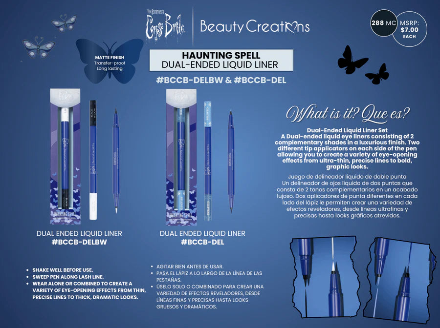 Beauty Creations x Tim Burton's Corpse Bride Dual Ended Liquid Liner