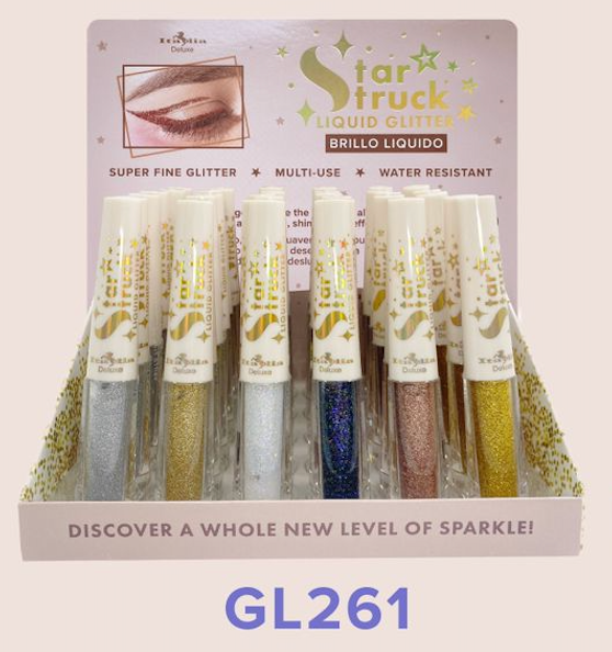 GL261 Italia Deluxe Starstruck Liquid Glitter Eyeliner Display