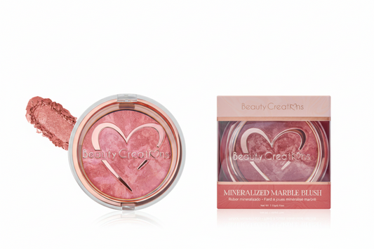 MMB-01 Beauty Creations "Peach Flame" Mineralized Marble Blush (3PC SET)