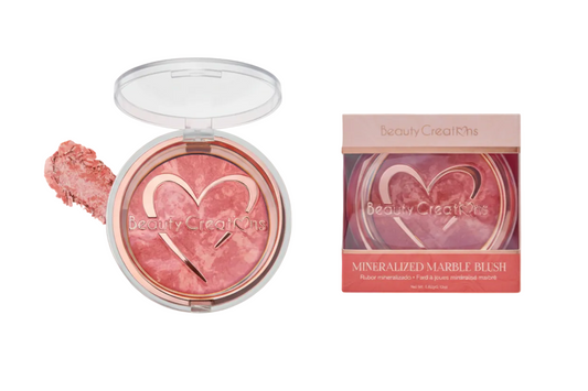 MMB-02 Beauty Creations "Peachy Promise " Mineralized Marble Blush (3PC SET)