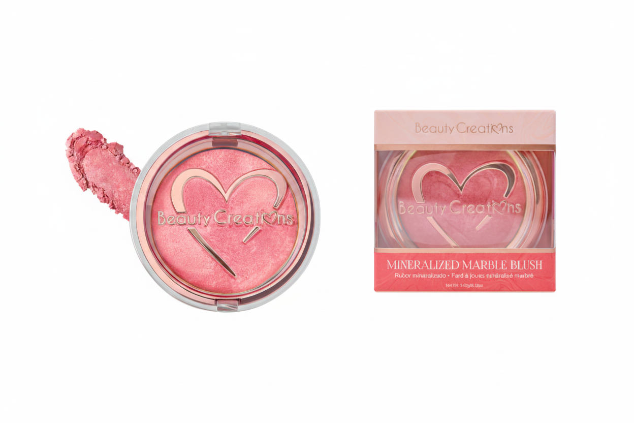 MMB-03 Beauty Creations "Melon Melody" Mineralized Marble Blush (3PCS SET)