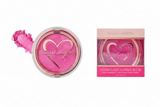 MMB-06 Beauty Creations "Pink A Tease" Mineralized Marble Blush (3PC SET)