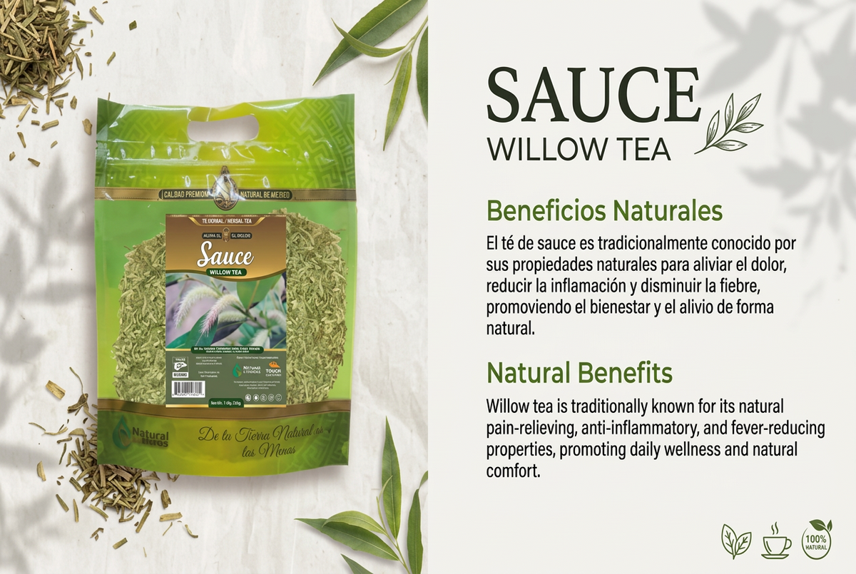 Sauce Té Herbal 113g - 4 oz / Willow Herbal Tea 113g - 4 oz
