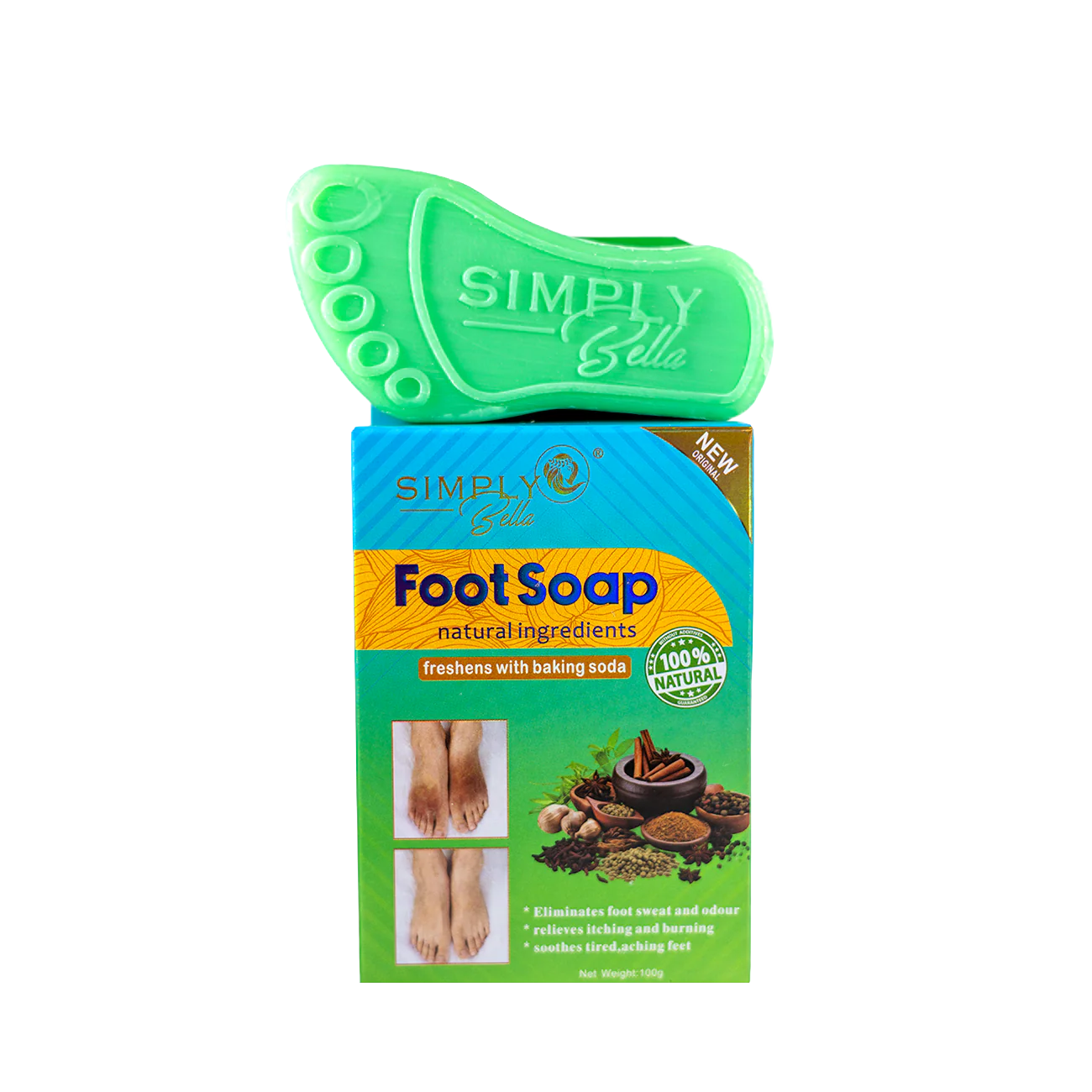 SIM048 Simply Bella Jabon Blanqueador Para Pies/ Foot Whitening Soap