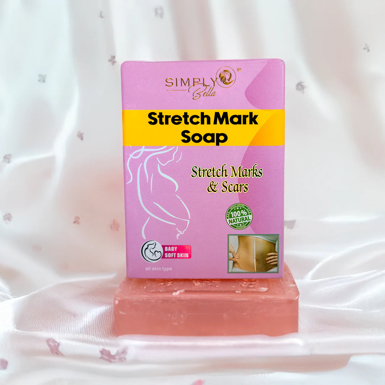 SIM046 Simply Bella Jabon Natural Para Estrias / Stretch Mark 100% Natural Soap