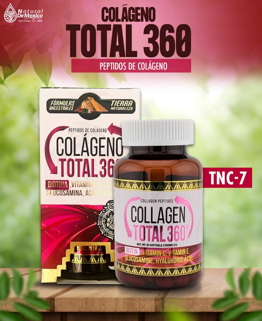 TNC-7 Peptidos de Colágeno Total 360 Cont. 60 Grageas