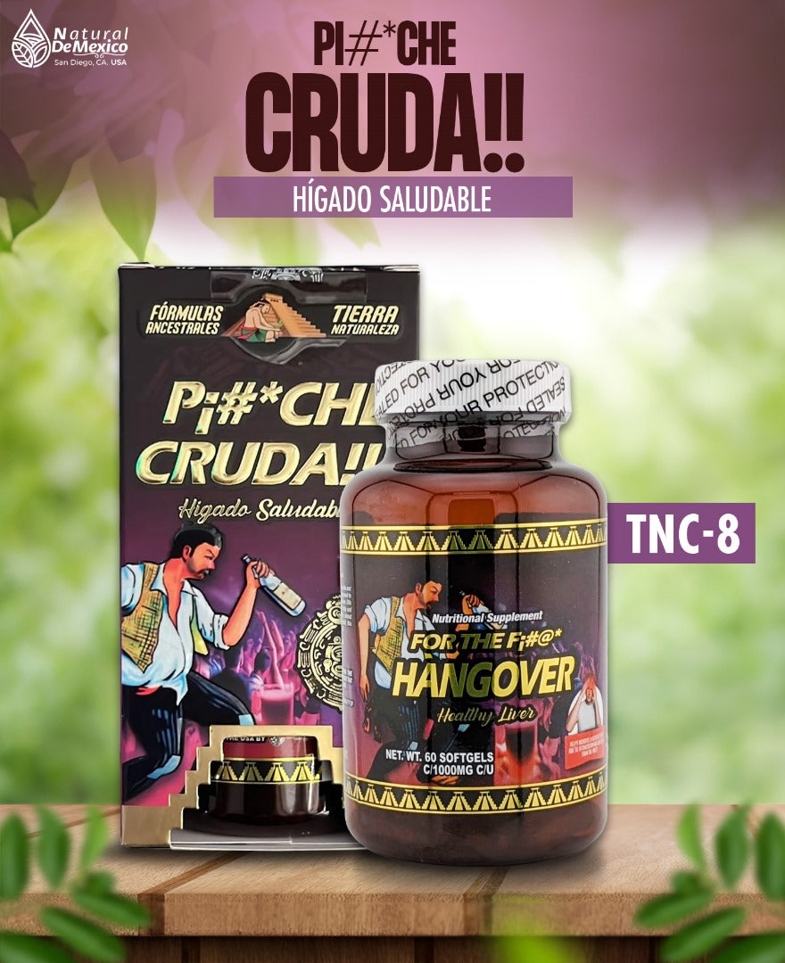 TNC-8 P¡#*che Cruda Higado Saludable Cont. 60 Grageas