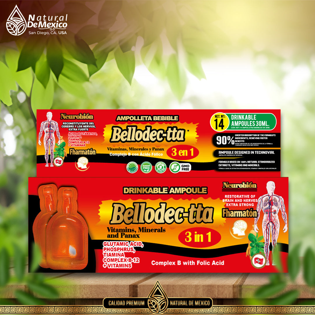 Bellodectta 3 en 1 – Ampolleta Bebible 14 Ampolletas de 30 ml