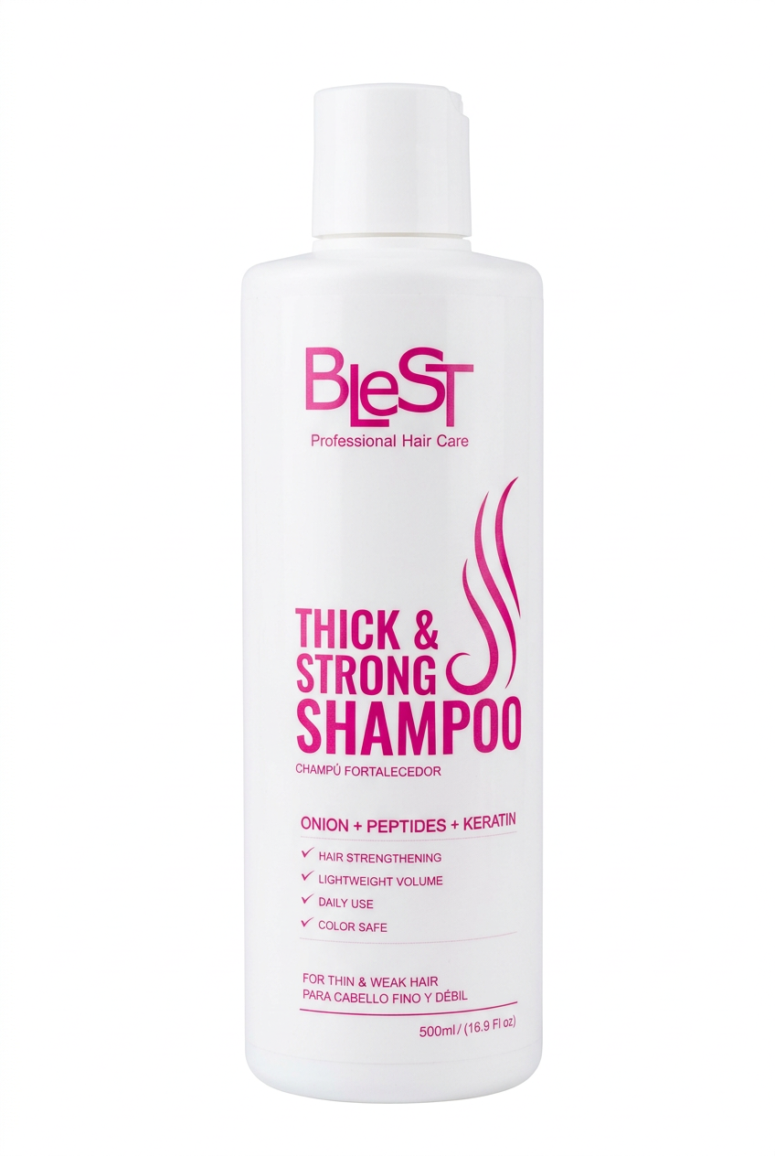 HSC-714 Blest Thick & Strong Shampoo With Onion + Peptides + Keratin 500ML