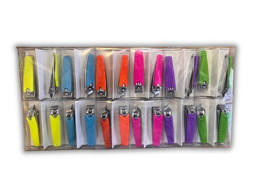 KNC- 9640 Corta Uñas  de colores neon 24PC DISPLAY