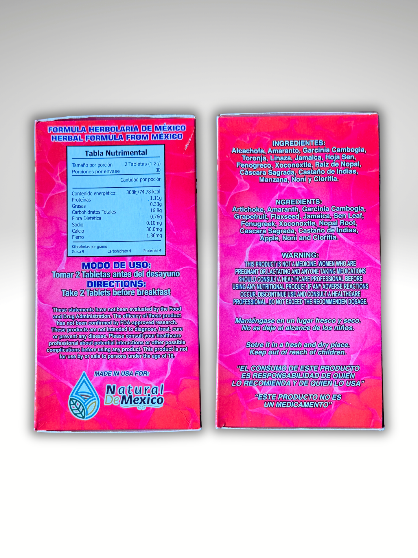 Natural De Mexico - Desintoxicador De Organos Cont. 60 Tabletas De 600Mg