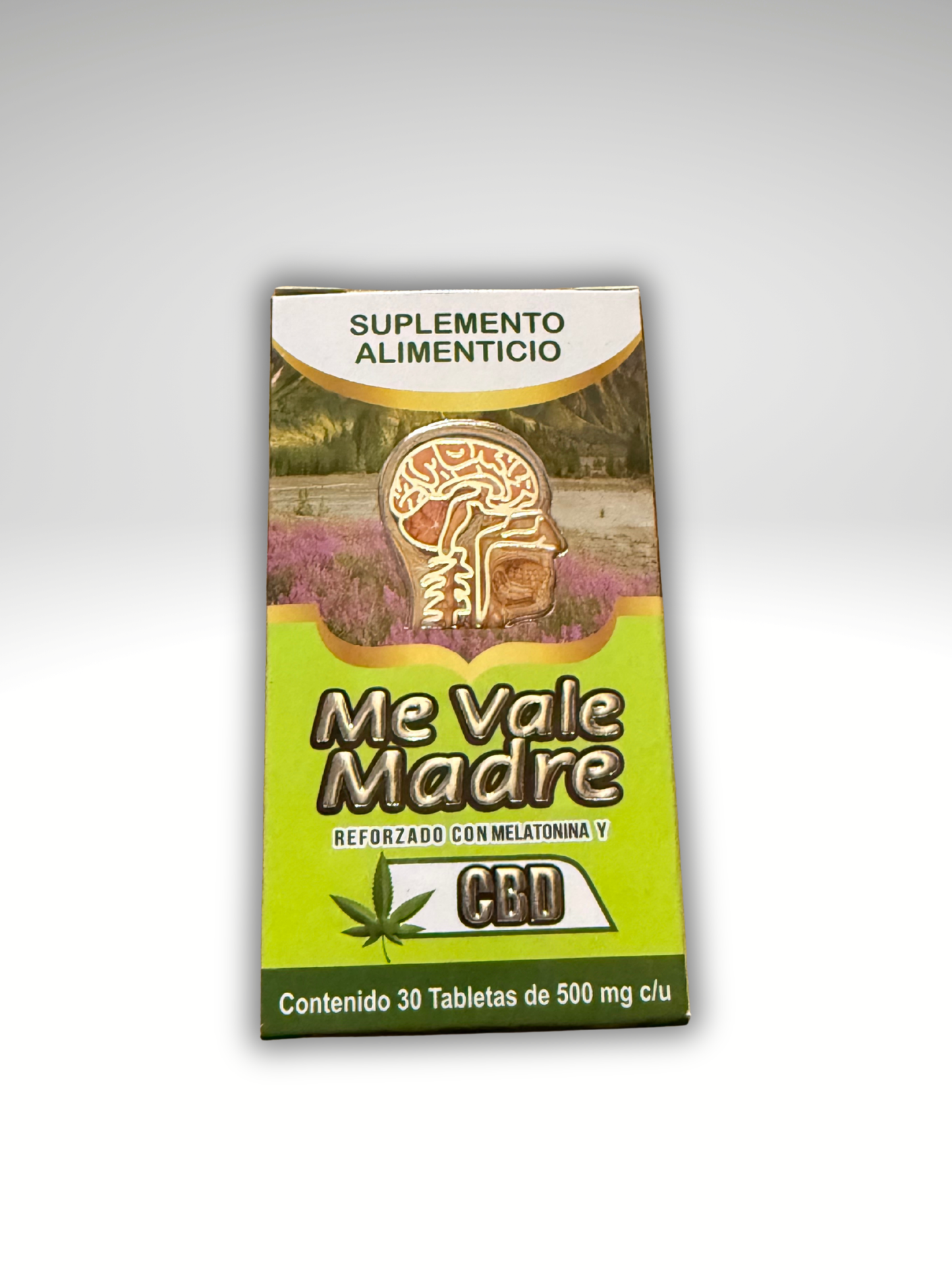 Suplemento Alimenticio Me Vale Madre Reforzado Con Melatonina Y CBD 3O Tabletas
