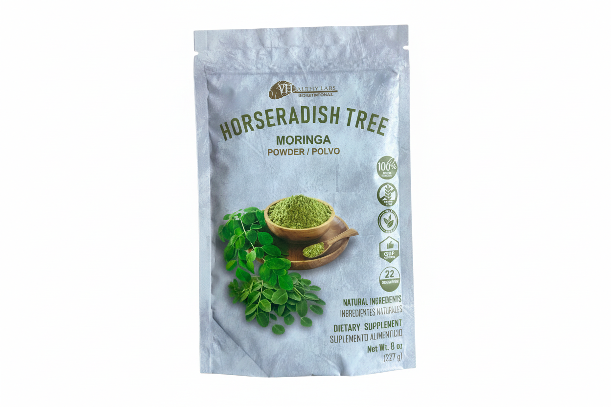 VH Healthy Labs Horseradish Tree Moringa Powder Cont. 8oz