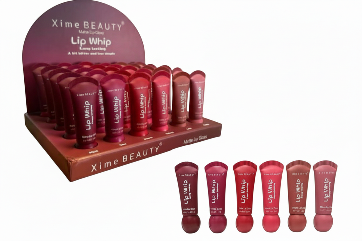 XB-816 Xime Beauty Lip Whip Matte Lip Gloss Display