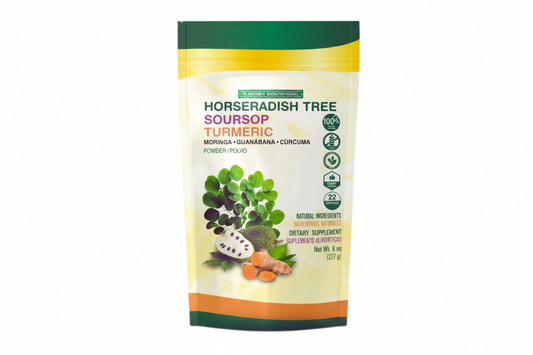 Suplemento Alimenticio Moringa, Guanabana Y Jengibre Polvo 8oz
