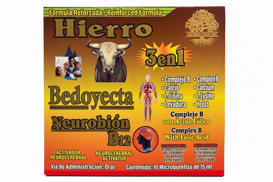 Ampolletas Bebibles Hierro 3 En 1 Bedoyecta Neurobion B12 15ML