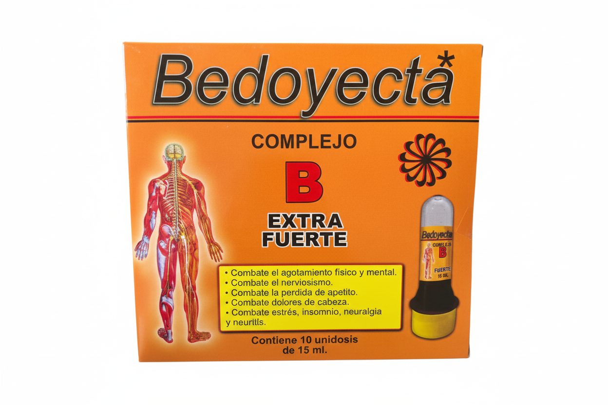 Ampolletas Bebibles Bedoyecta Complejo B Extra Fuerte 15ML
