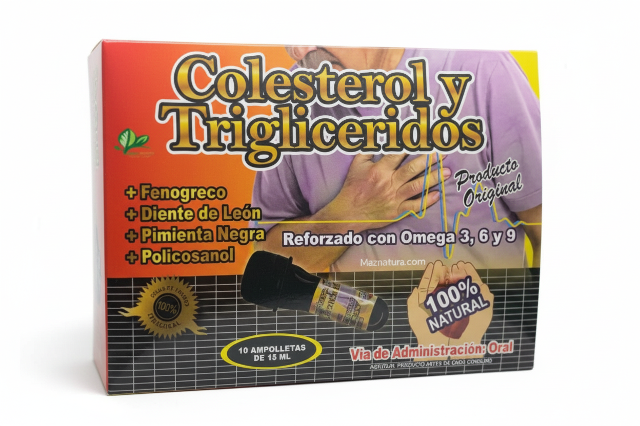 Ampolletas De Colesterol Y Trigliceridos 15ML
