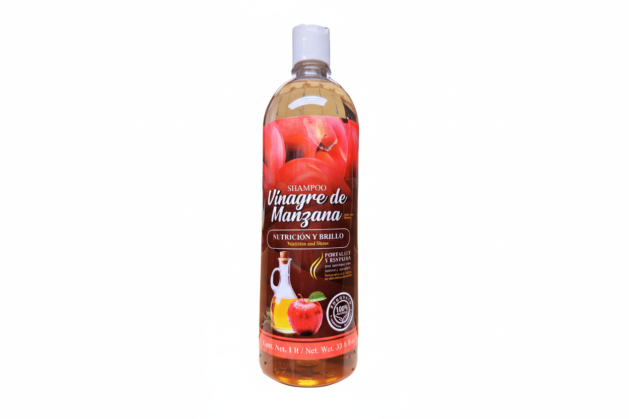 Natural De Mexico Shampoo Vinagre De Manzana  1LT