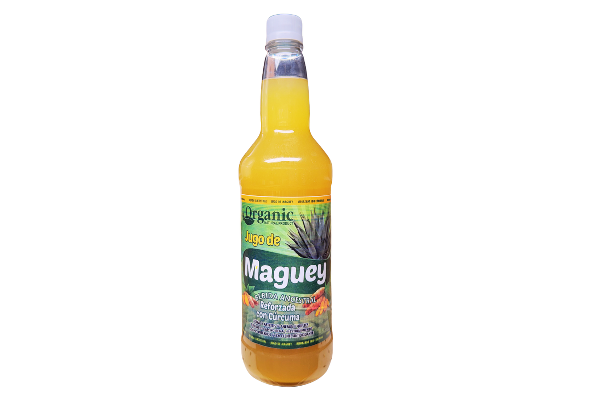 Jugo De Maguey Bebida Ancestral  Reforzado Con Curcuma 1LT