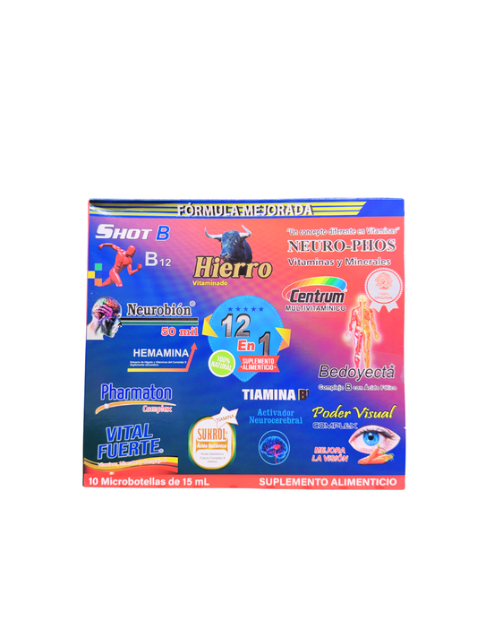 Suplemento Alimenticio 12 En 1 Vitaminas 15ML