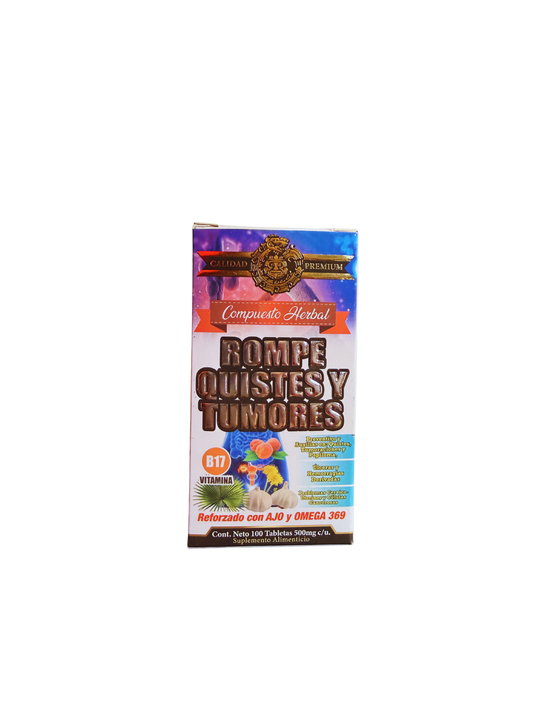 Natural " Rompe Quistes Y Tumores" 100 Tabletas