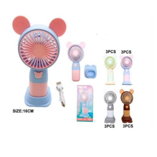 KCT-1221 Mousse-Shaped Mini Fan (12 Units)