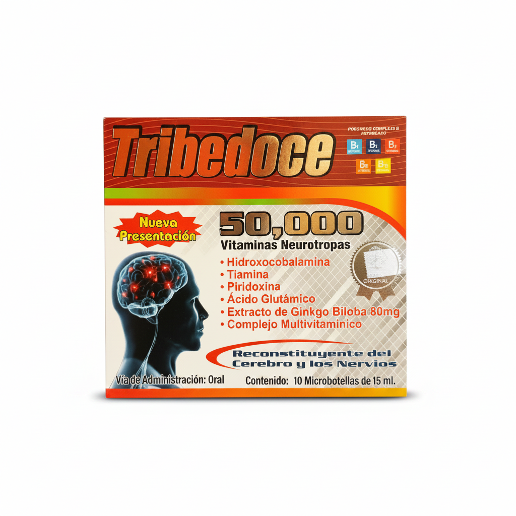 Ampolletas Bebibles Tribedoce 50,000 Vitaminas Neurotropas 15ML