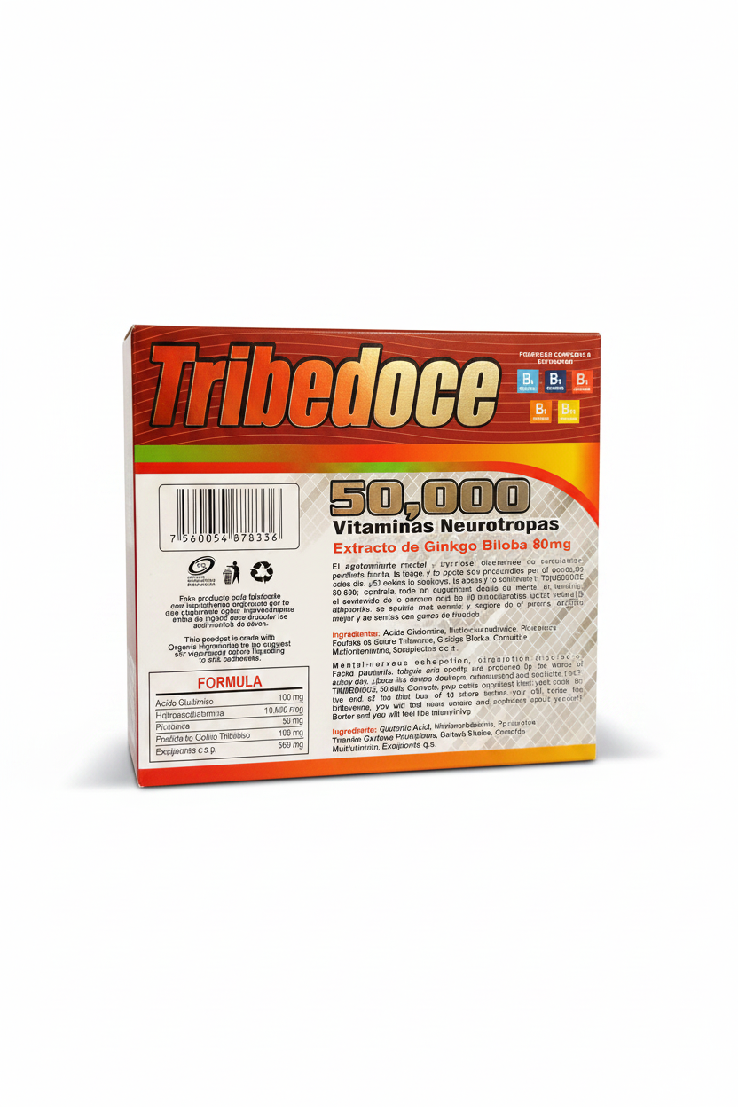 Ampolletas Bebibles Tribedoce 50,000 Vitaminas Neurotropas 15ML