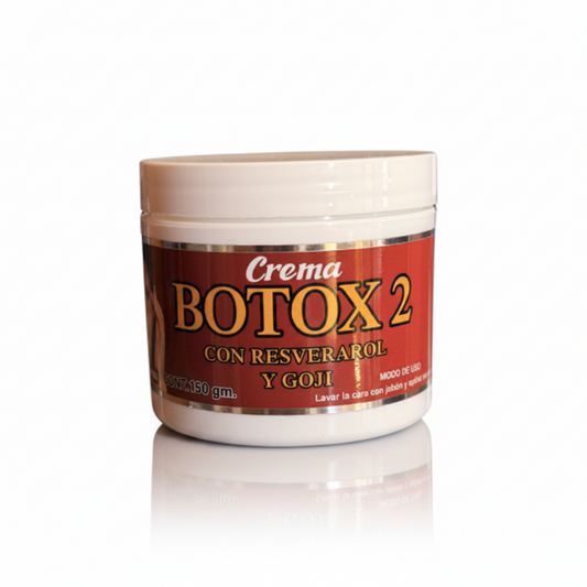 Crema Botox 2 Con Resveratrol  Y Goji Original Natural Cont.150GM