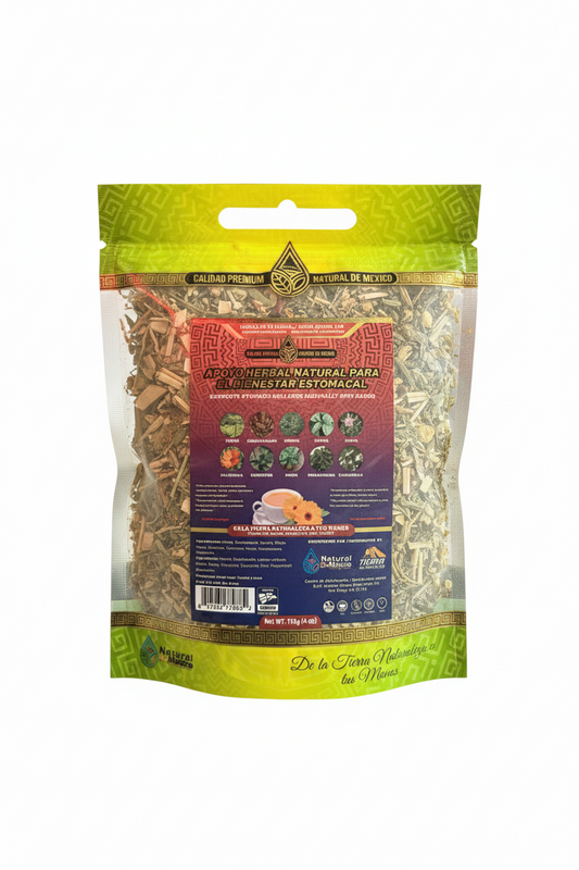 Apoyo Herbal Natural Para El Bienestar Estomacal (Gastri-Out) 4oz