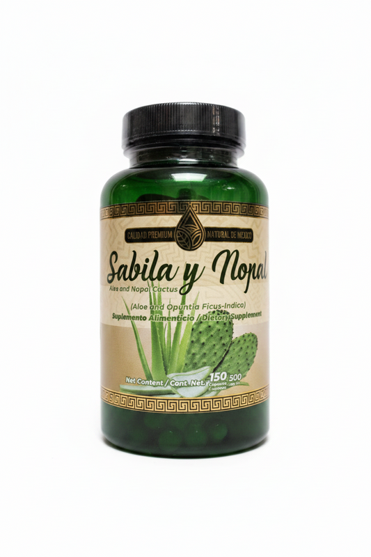 AJ-27 Sabila Y Nopal Cont. 150 Cápsulas