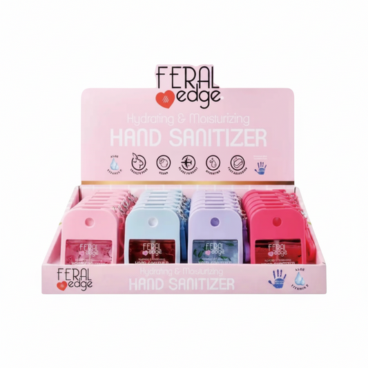 FHS-110 Feral Edge Hand Sanitizer Spray With Key Chain And Silicone Case /24PC Display