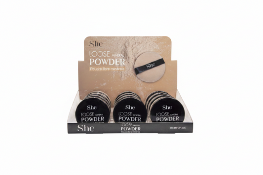 LP335BA She Makeup Loose Banana Powder Display