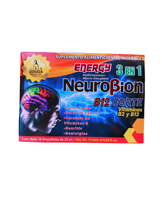 Suplemento Alimenticio Vial Ingerible "NeuroBion B12 Forte 3 En 1" 25Ml