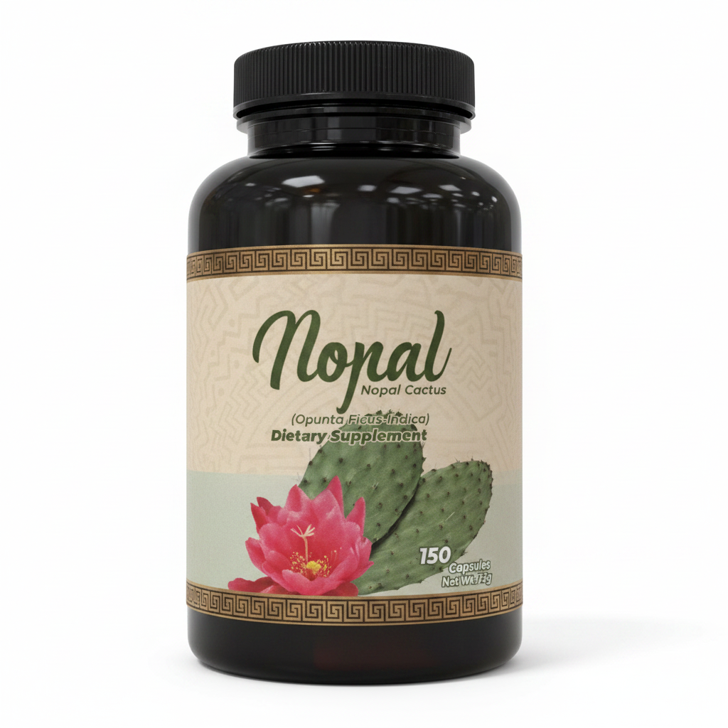 Calidad Premium "NOPAL"  150 Capsulas De 500MG