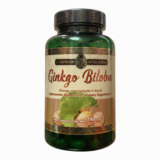 “GINKGO BILOBO"  150 Capsulas De 500MG