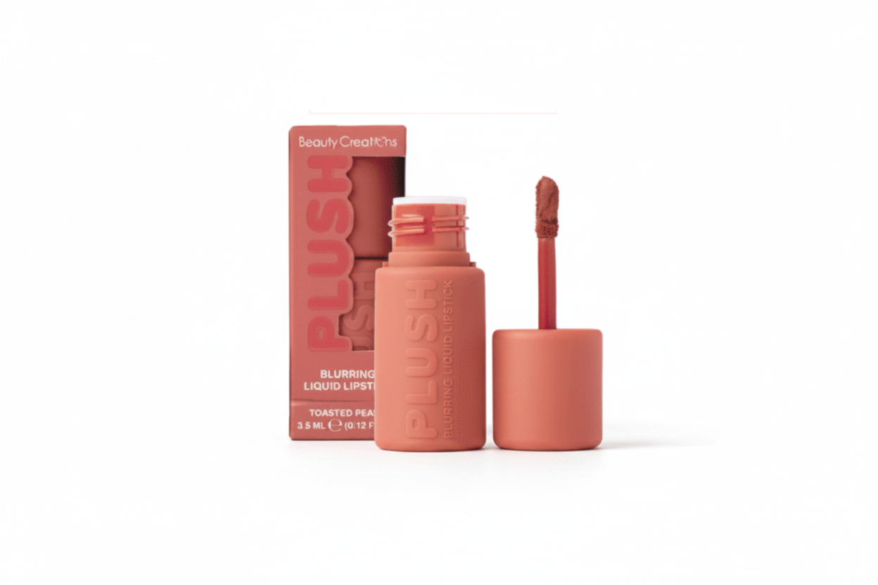 PLBLP3 PRE-SALE Beauty Creations Plush Blurring  Liquid Lipstick (Toasted Peach) 6PCS SET