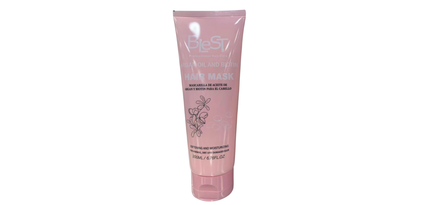 BH-730 Blest New Argan Oil & Biotin Hair Mask Tube 200ML