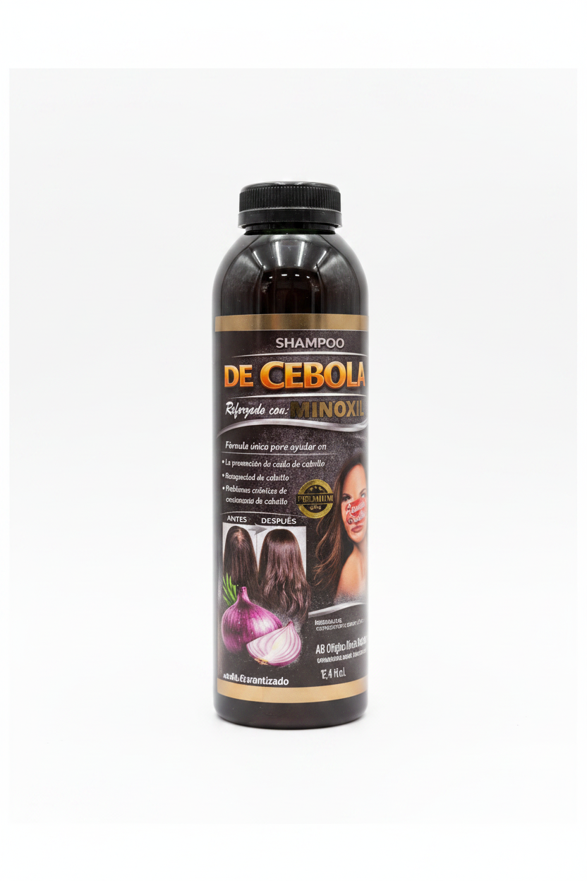Shampoo De Cebolla Morada Reforzado Con Minoxidil 16oz