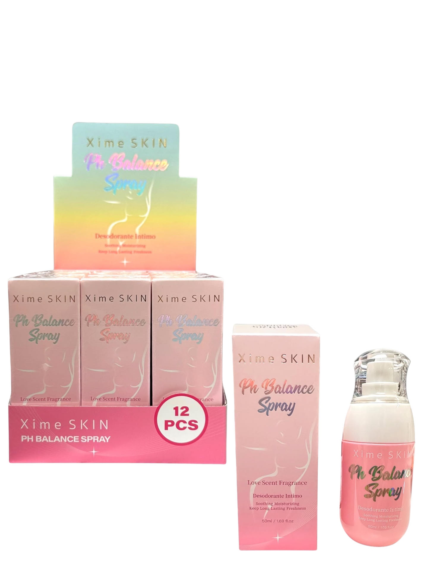 XS088 Xime Skin Ph Balance Spray Love Scent Fragrance Desodorante Intimo (3PCS SET)